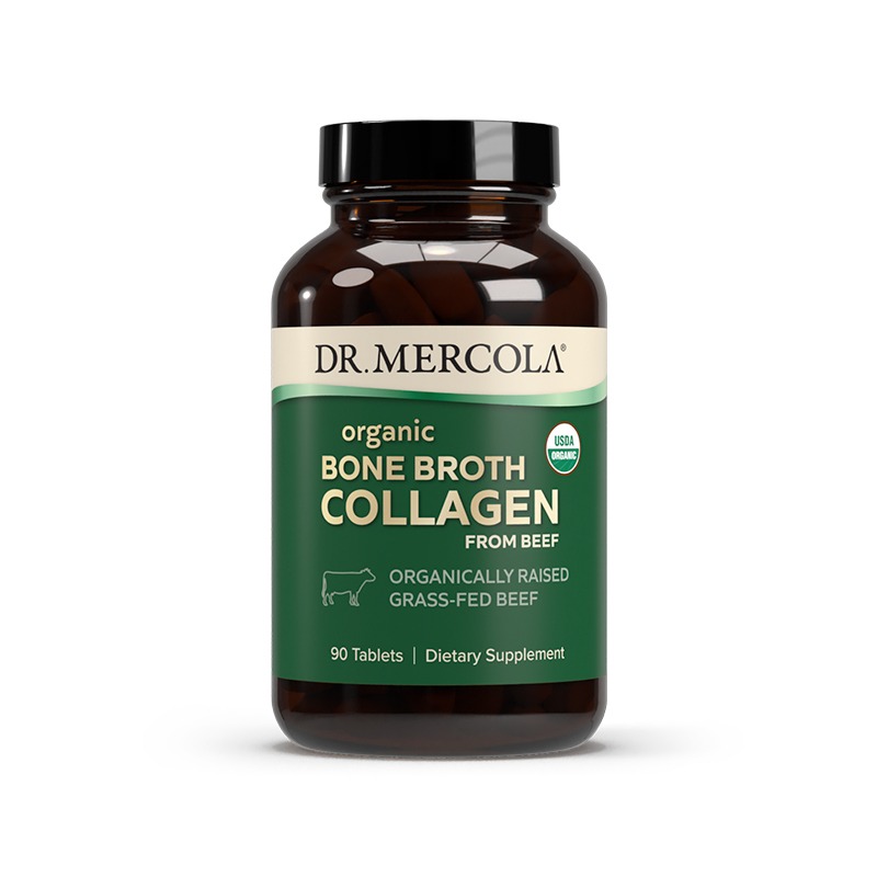 Organic Bone Broth Collagen from Beef x90 Tablets - Dr. Mercola - Dr. Mercola