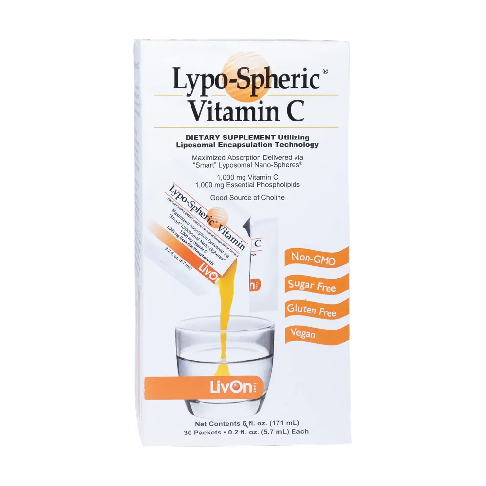 Lypo-Spheric Vitamin C (Liposomal) 1,000mg x30 Packets - LivOn Labs - LivOn Labs