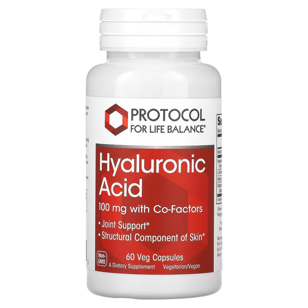 Hyaluronic Acid 100mg x60 Capsules - Protocol For Life Balance - Protocol For Life Balance