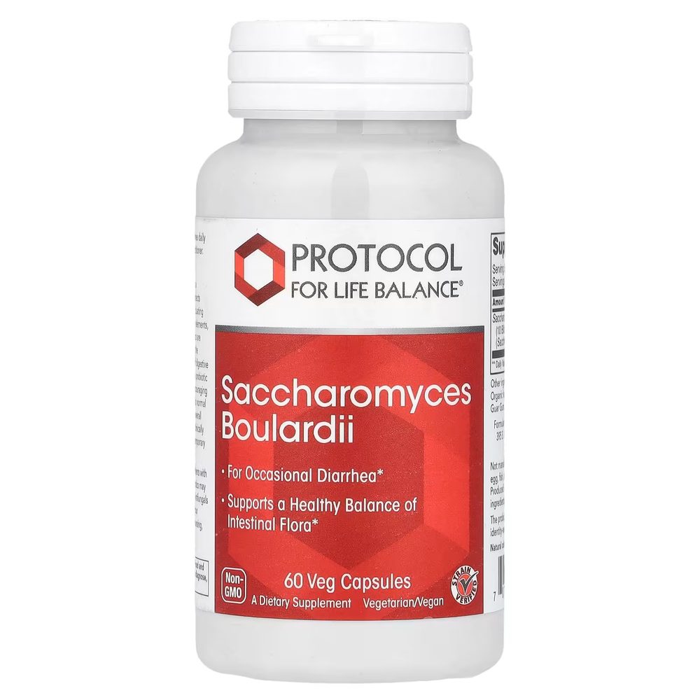 Saccharomyces Boulardii 10 Billion x60 Capsules - Protocol For Life Balance - Protocol For Life Balance