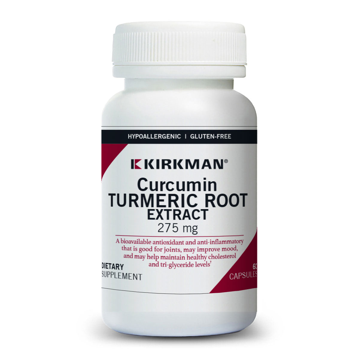 Curcumin/Turmeric Root Extract (Standardized 95% Curcuminoids) 275mg x60 Capsules - Kirkman - Kirkman