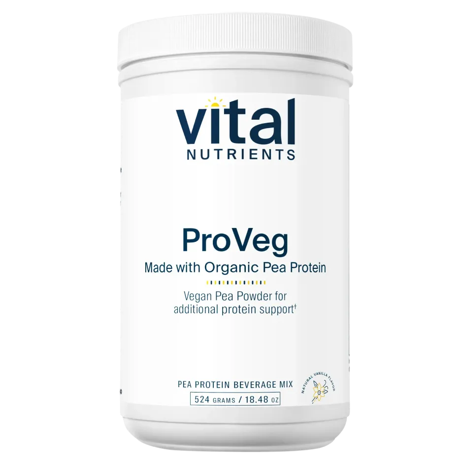 ProVeg Organic Pea Vegan Protein Powder x16 Servings, 18.38 oz (521 g) - Vital Nutrients - Vital Nutrients