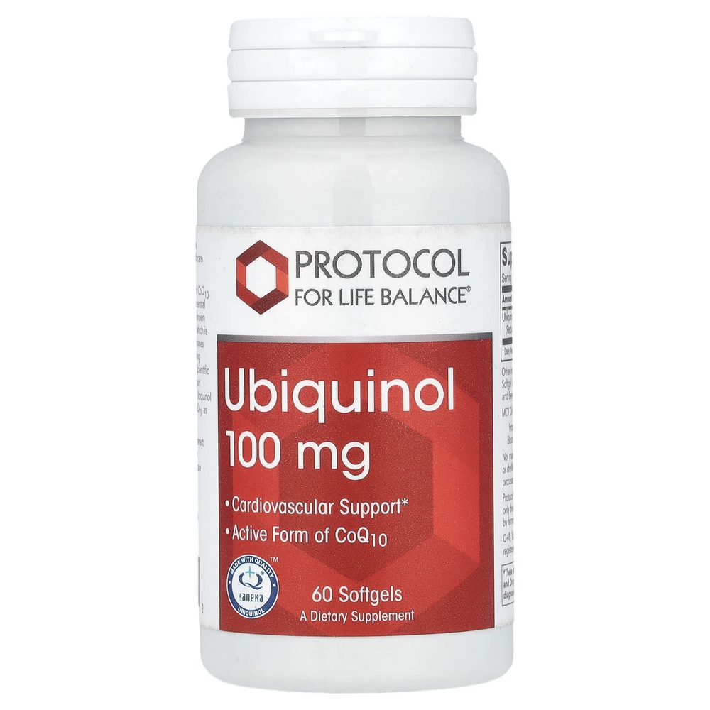 Ubiquinol 100mg x60 Softgels - Protocol For Life Balance - Protocol For Life Balance