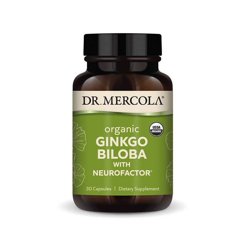 Organic Ginkgo Biloba with Coffee Fruit Extract x30 Capsules - Dr. Mercola - Dr. Mercola
