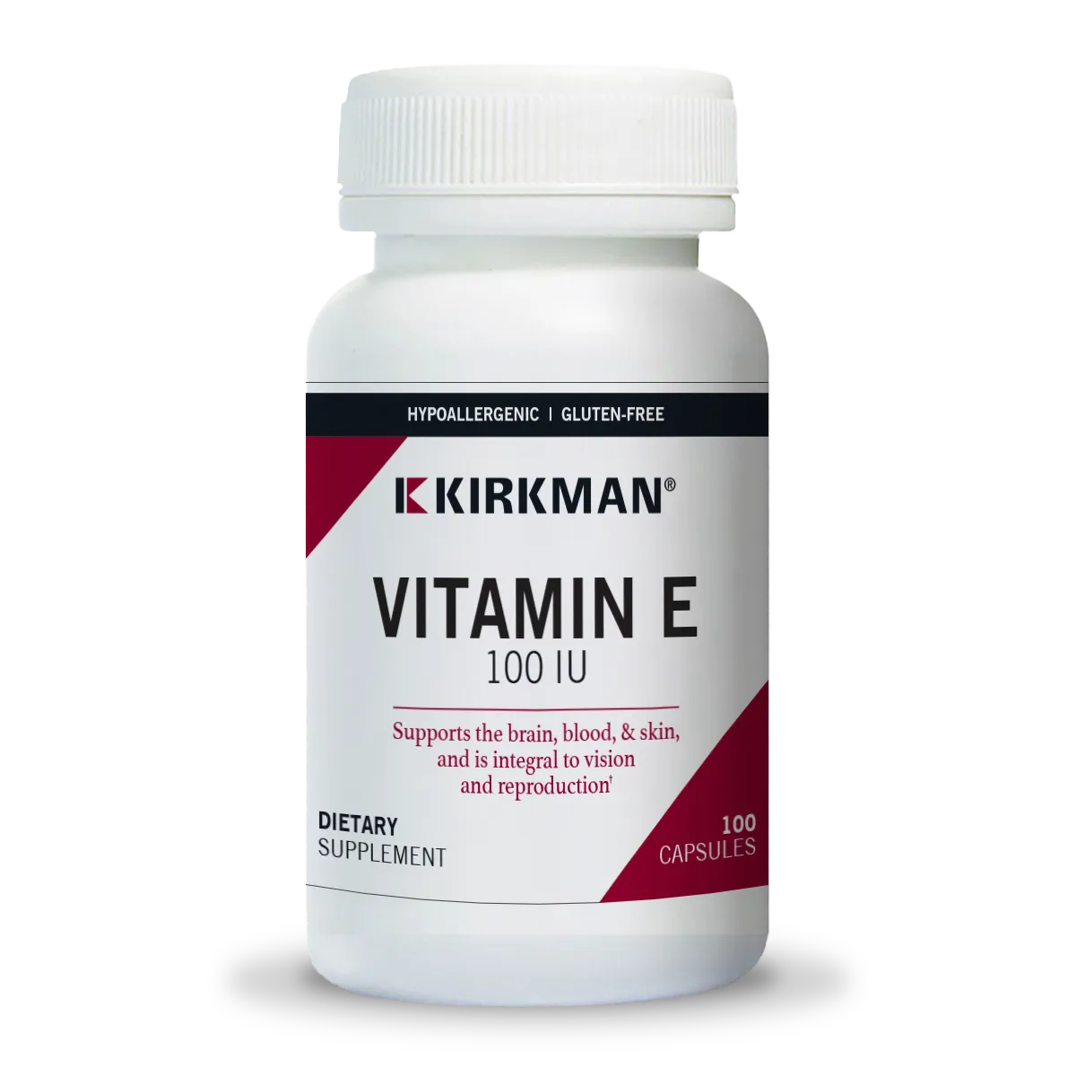Vitamin E 100 IU x100 Capsules - Kirkman - Kirkman