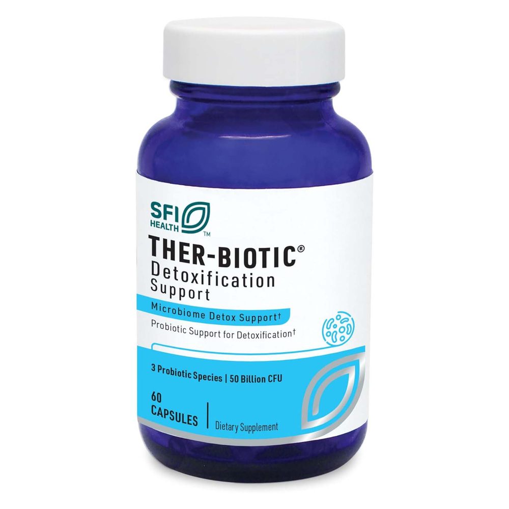 Ther-Biotic Detox Support 50 Billion CFU, 3 Strains x60 Capsules - SFI Health - SFI Health