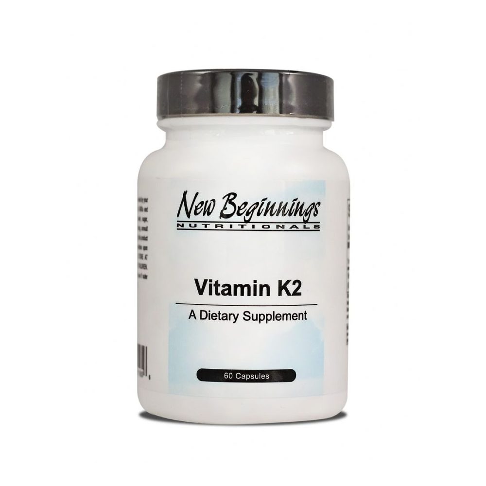 Vitamin K2 180mcg x60 Capsules - New Beginnings - New Beginnings