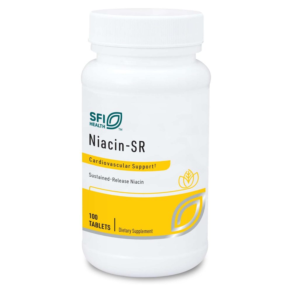 Niacin-SR (Sustained Release) 500mg x100 Tablets - SFI Health - SFI Health