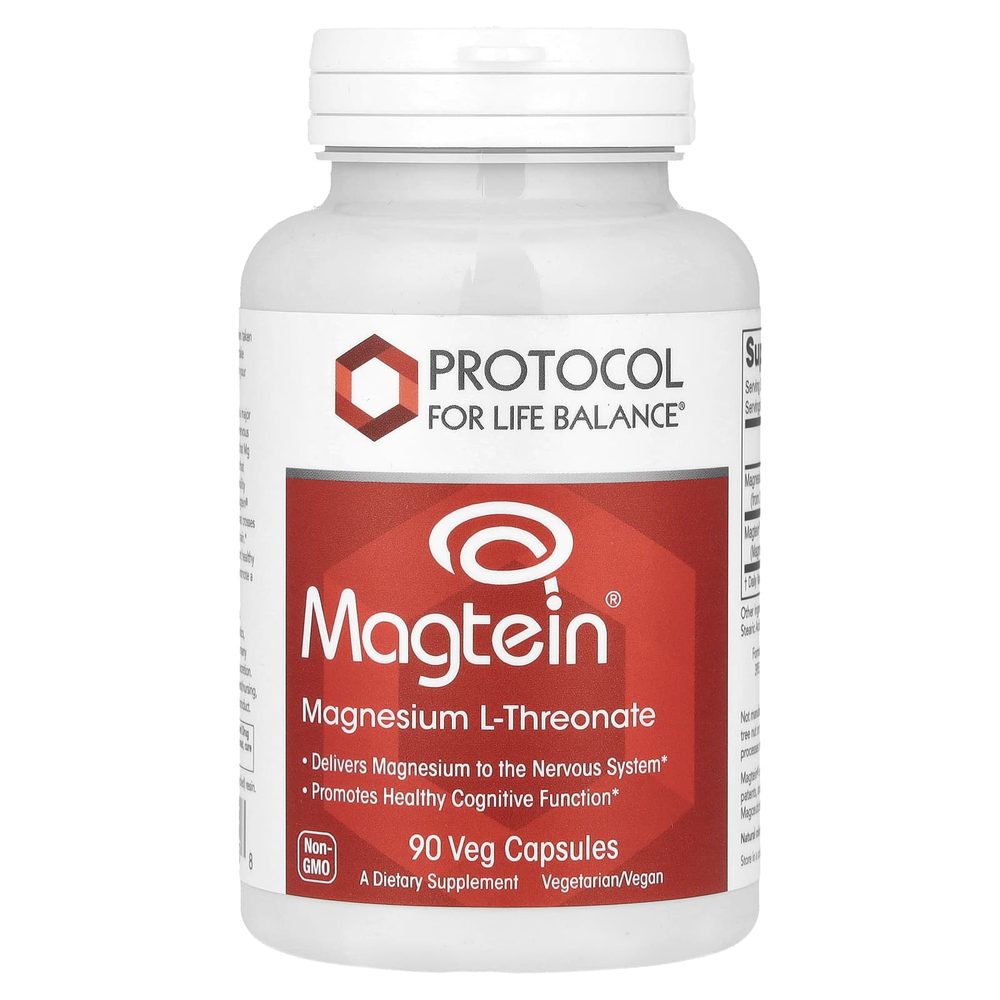 Magtein (Magnesium L-Threonate) x90 Capsules - Protocol For Life Balance - Protocol For Life Balance