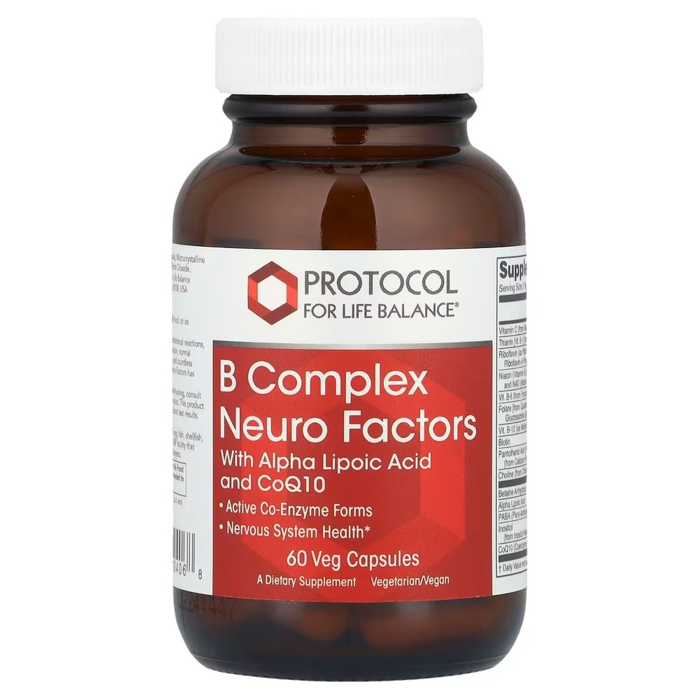 B Complex Neuro Factors x60 Capsules - Protocol For Life Balance - Protocol For Life Balance