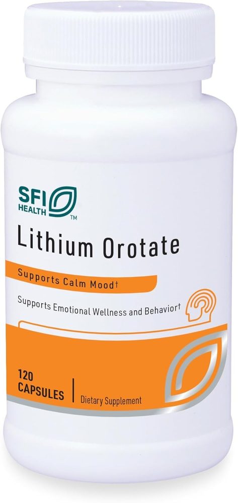 Lithium Orotate 4.8mg x120 Capsules - SFI Health - SFI Health