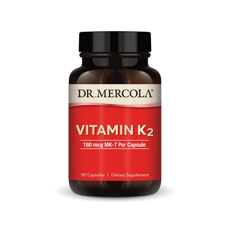 Vitamin K2 MK-7 180mcg x90 Capsules - Dr. Mercola - Dr. Mercola