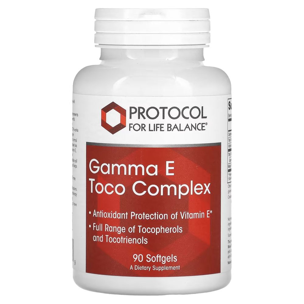 Gamma Vitamin E Toco Complex x90 Softgels - Protocol For Life Balance - Protocol For Life Balance