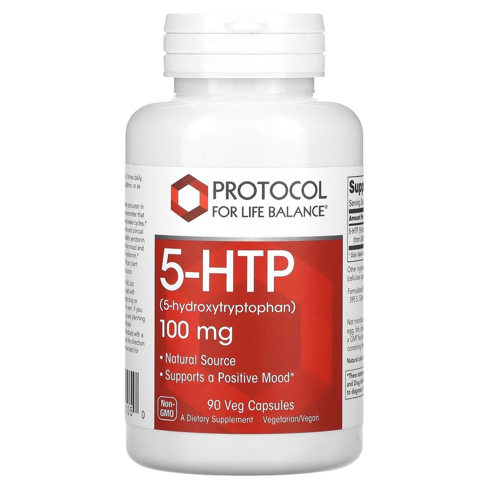5-HTP 200mg x60 Capsules - Protocol For Life Balance - Protocol For Life Balance