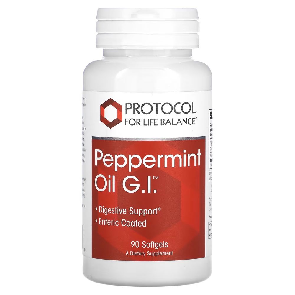 Peppermint Oil G.I. x90 Softgels - Protocol For Life Balance - Protocol For Life Balance