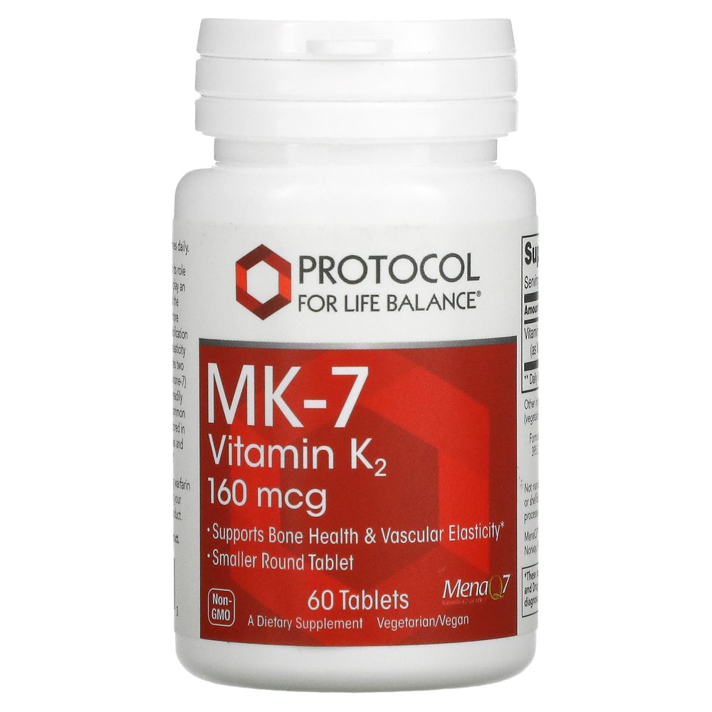 Vitamin K2 MK-7 160mcg x60 Tablets - Protocol For Life Balance - Protocol For Life Balance
