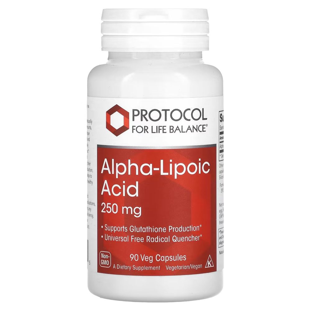 Alpha Lipoic Acid 250mg x90 Capsules - Protocol For Life Balance - Protocol For Life Balance