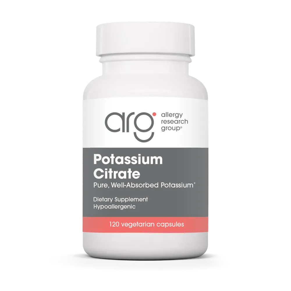 Potassium Citrate 99mg x120 Capsules - Allergy Research Group - Allergy Research Group