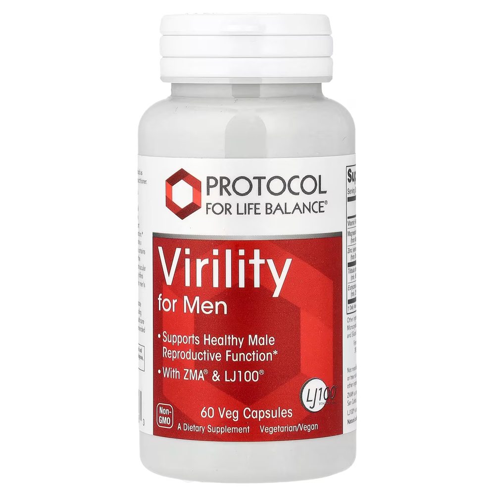 Virility for Men x60 Capsules - Protocol For Life Balance - Protocol For Life Balance