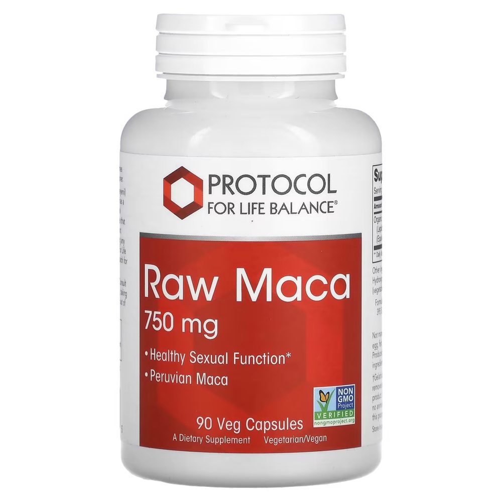 Organic Raw Maca 750mg x90 Capsules - Protocol For Life Balance - Protocol For Life Balance