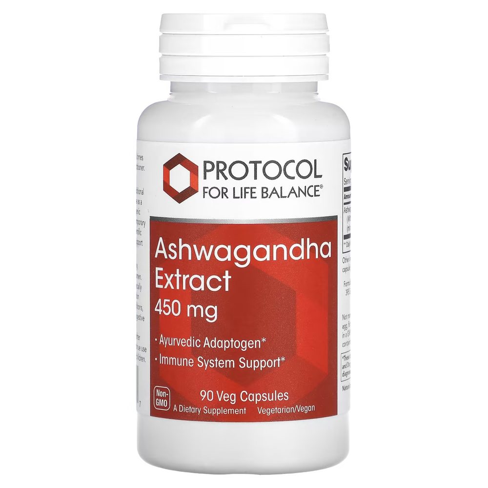 Ashwagandha Extract 450mg x90 Capsules - Protocol For Life Balance - Protocol For Life Balance