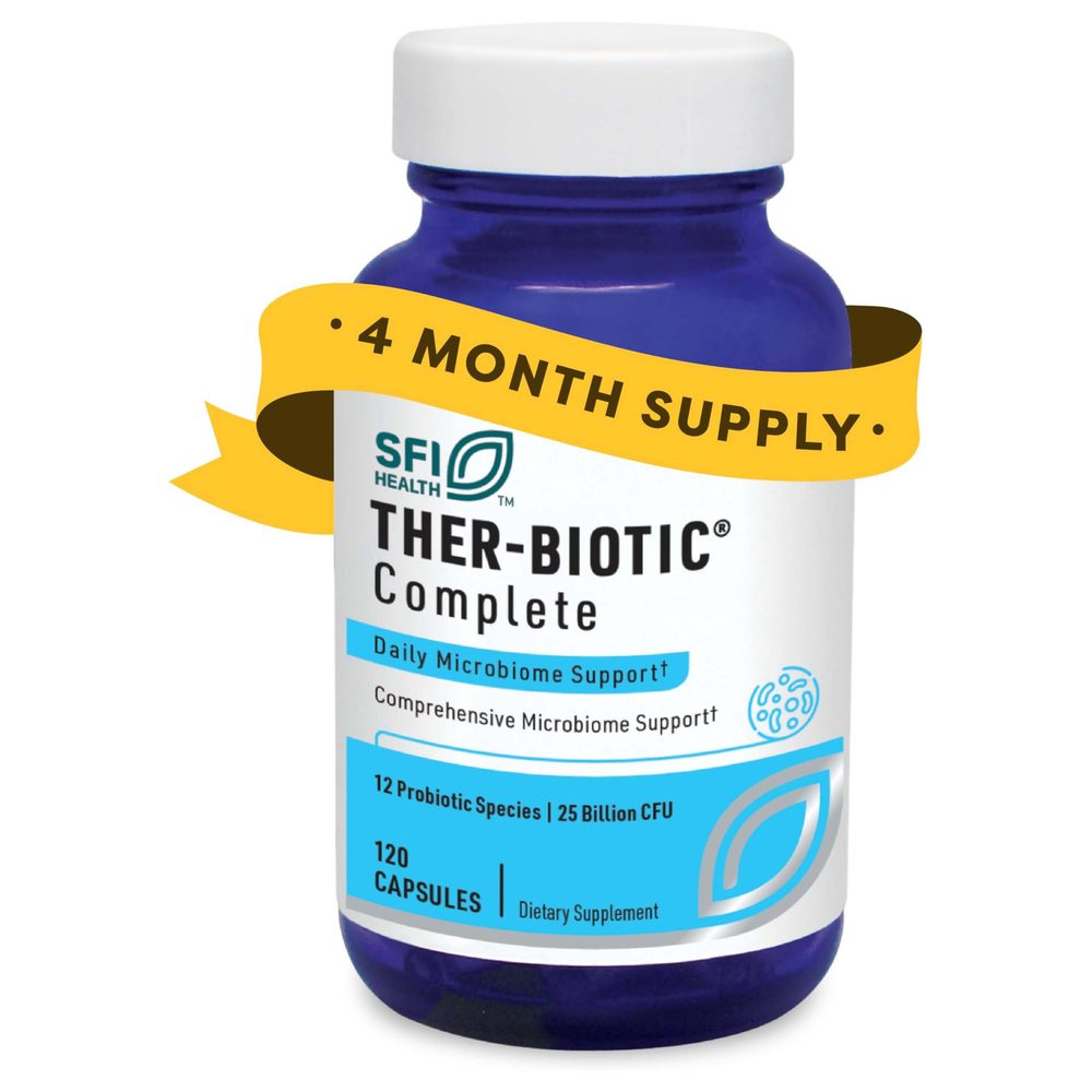 Ther-Biotic Complete 25 Billion CFU, 12 Strains x120 Capsules - SFI Health - SFI Health