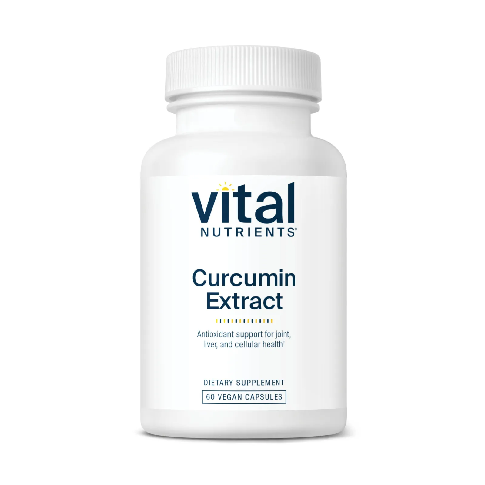 Curcumin Extract 500mg with BioPerine x60 Capsules - Vital Nutrients - Vital Nutrients