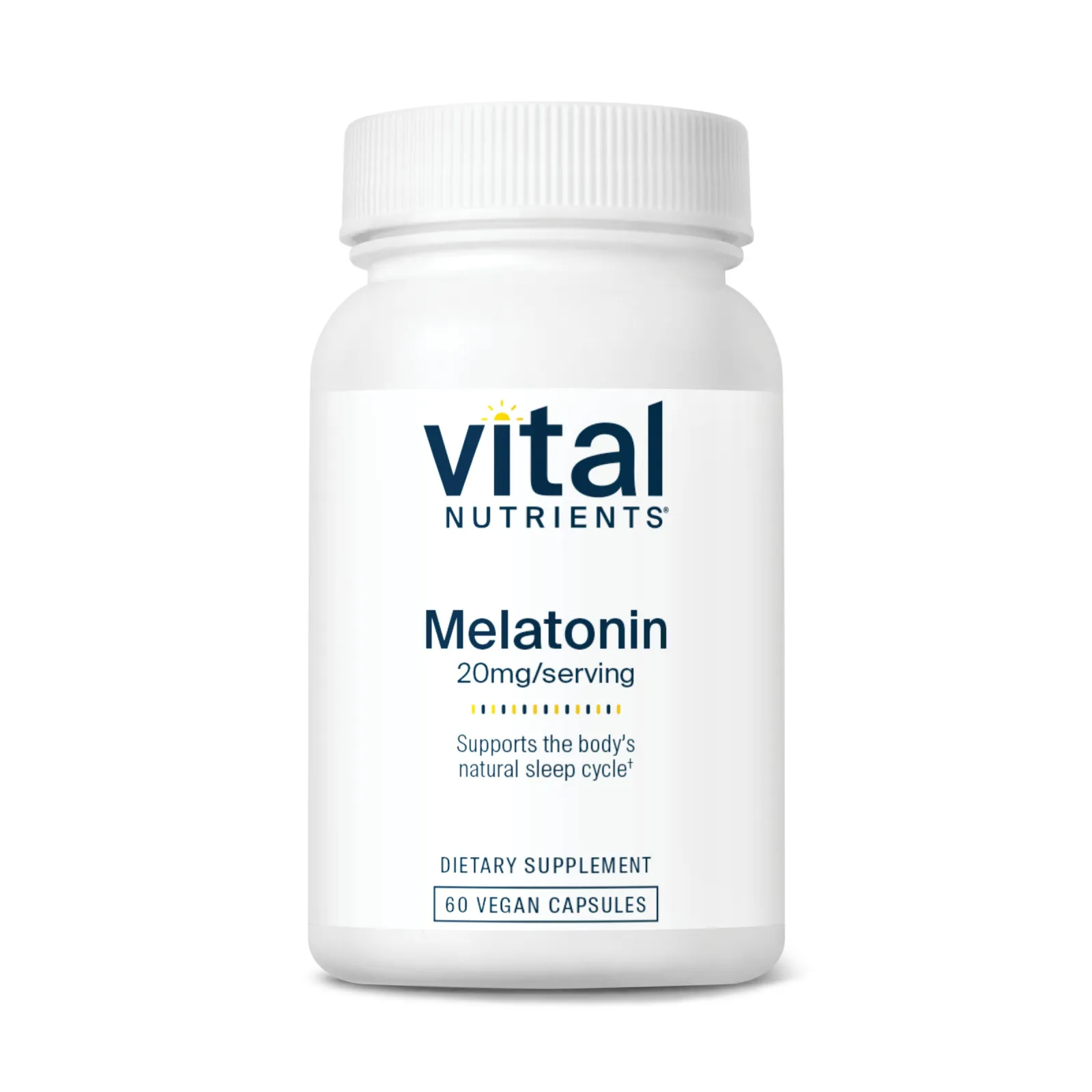 Melatonin 20mg x60 Capsules - Vital Nutrients - Vital Nutrients
