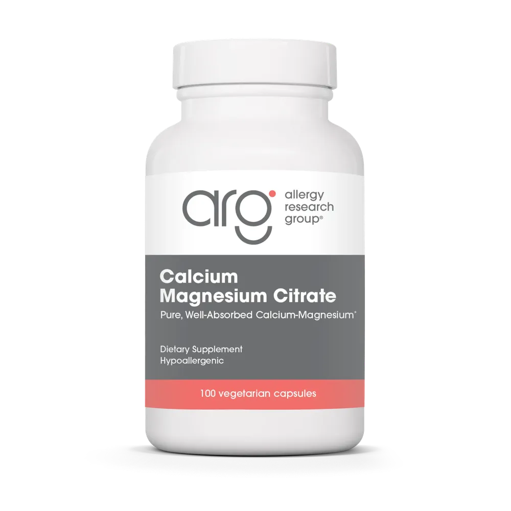 Calcium Magnesium Citrate x100 Capsules - Allergy Research Group - Allergy Research Group