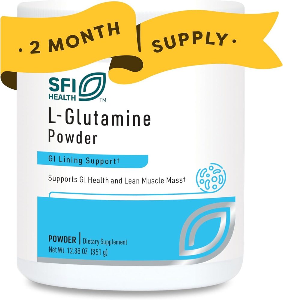 L-Glutamine Powder x60 Servings, 12.4 oz (351 g) - SFI Health - SFI Health
