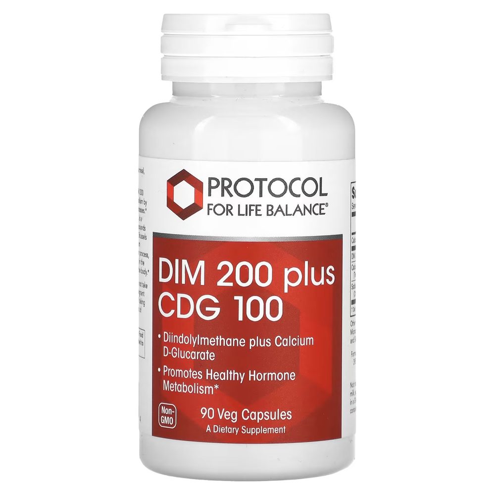 DIM 200 Plus CDG 100 x90 Capsules - Protocol For Life Balance - Protocol For Life Balance