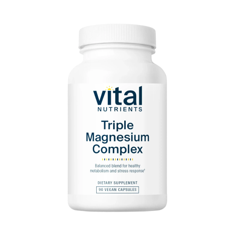 Triple Magnesium Complex 500mg x90 Capsules - Vital Nutrients - Vital Nutrients