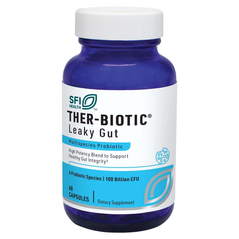 Ther-Biotic Leaky Gut (6 Strains) 100 Billion CFU x60 Capsules - SFI Health - SFI Health