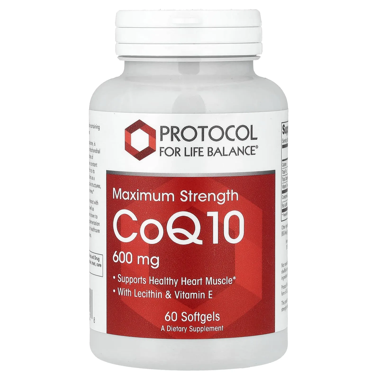 CoQ10 600mg (Extra Strength) x60 Softgels - Protocol For Life Balance - Protocol For Life Balance