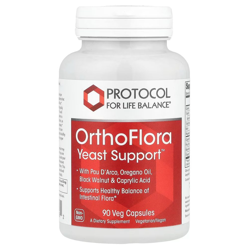 OrthoFlora Yeast Support x90 Capsules - Protocol For Life Balance - Protocol For Life Balance