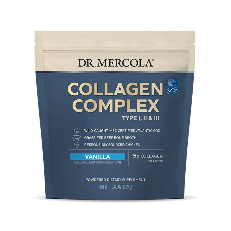 Collagen Complex Powder (Vanilla) x30 Servings, 10.9 oz (309 g) - Dr. Mercola - Dr. Mercola