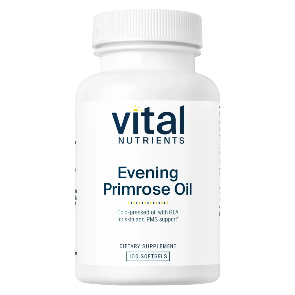 Evening Primrose Oil (GLA) 500mg x100 Softgels - Vital Nutrients - Vital Nutrients