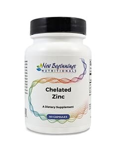 Chelated Zinc 54mg x60 Capsules - New Beginnings - New Beginnings