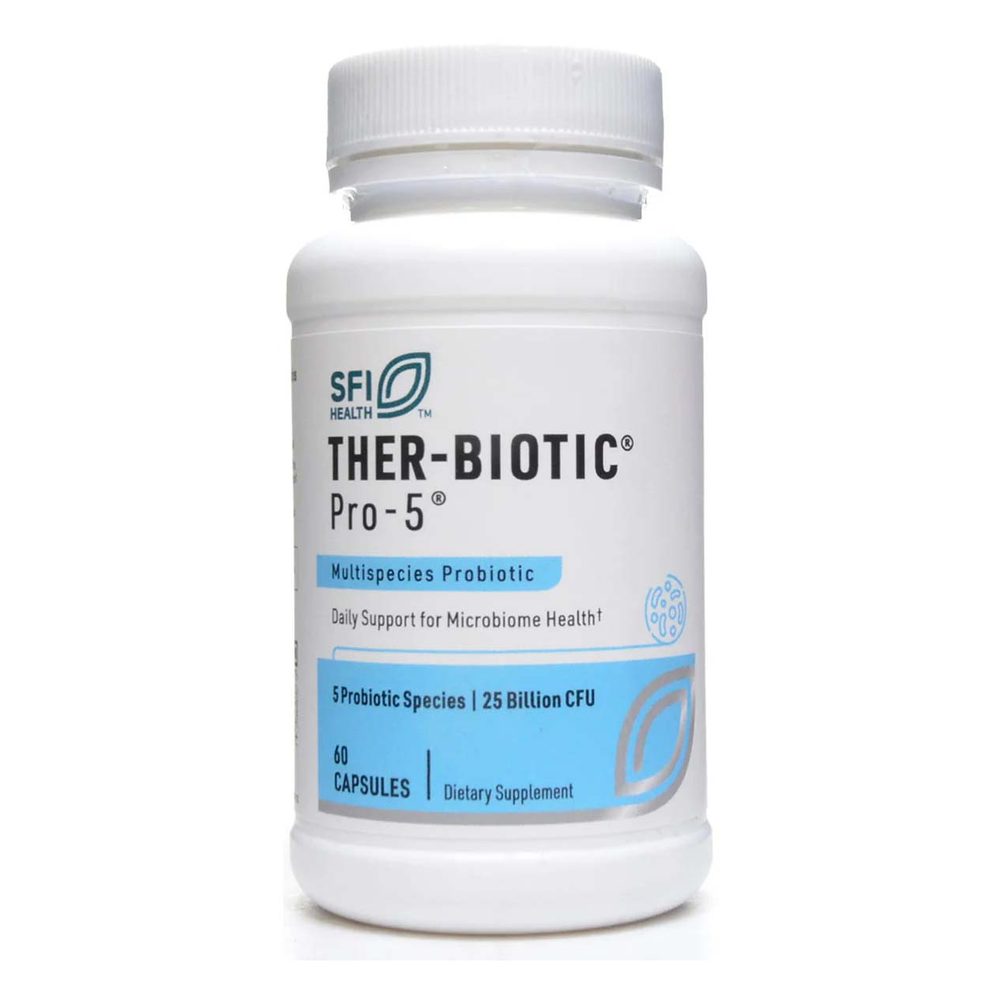 Ther-Biotic Pro-5 (Probiotic) 25 Billion CFU x60 Capsules - SFI Health - SFI Health
