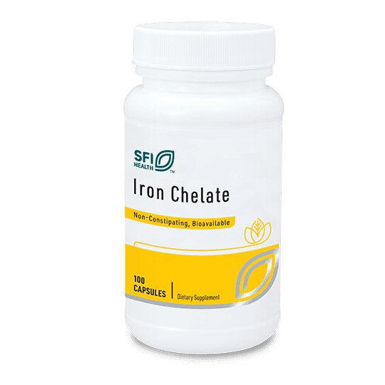 Iron Chelate 30mg x100 Capsules - SFI Health - SFI Health