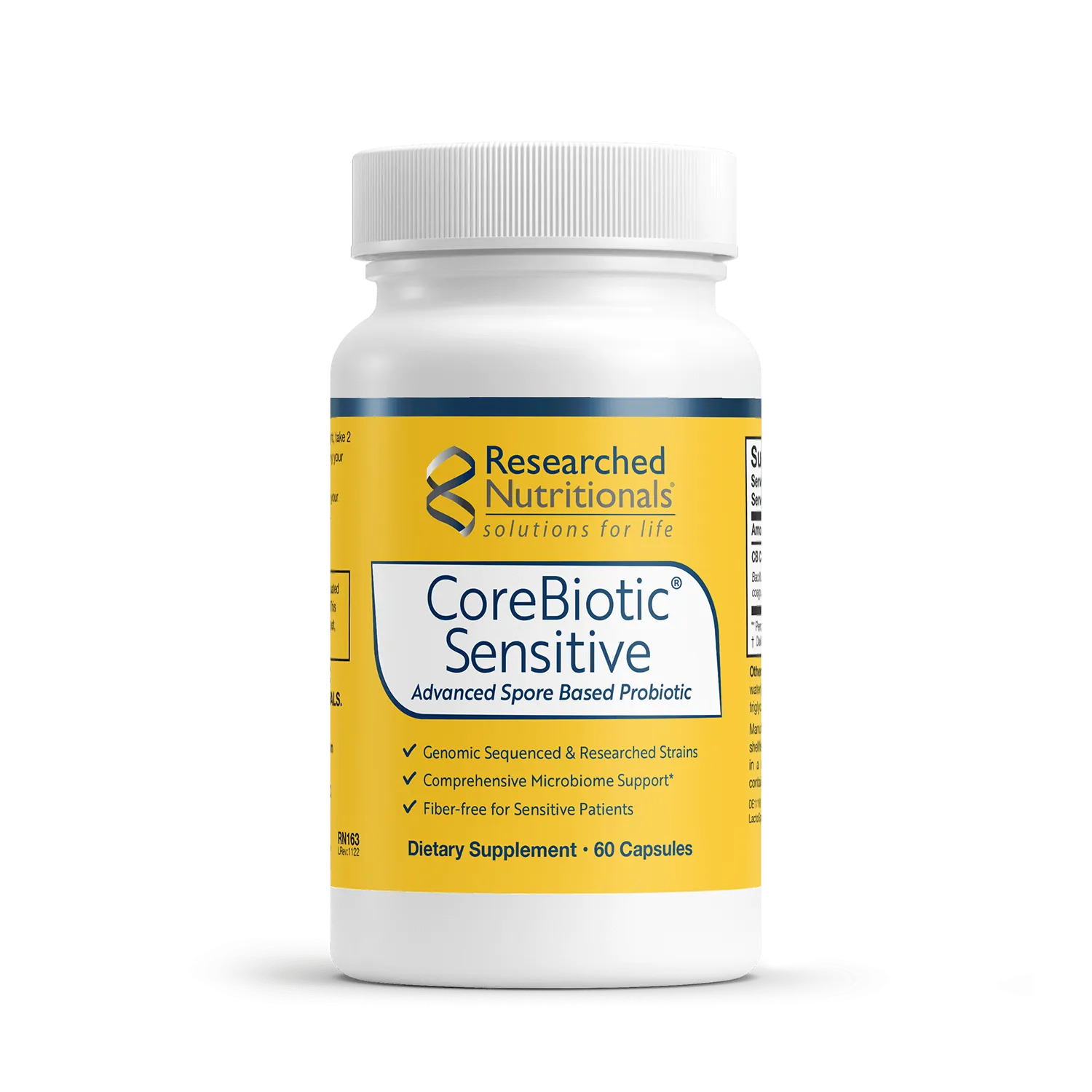 CoreBiotic Sensitive 11 Billion CFU x60 Capsules - Researched Nutritionals - Researched Nutritionals