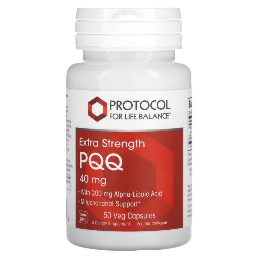 PQQ (Extra Strength) 40mg x50 Capsules - Protocol For Life Balance - Protocol For Life Balance