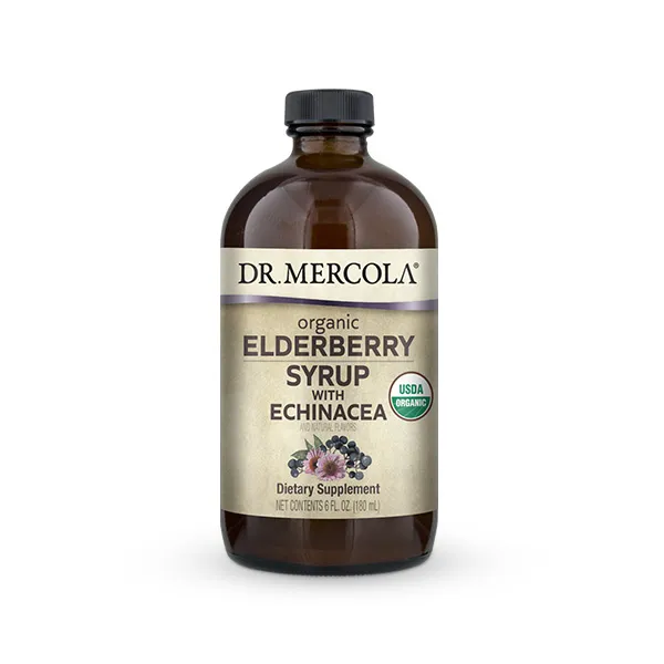 Elderberry Syrup with Echinacea 6.1 fl oz (180 mL) - Dr. Mercola - Dr. Mercola