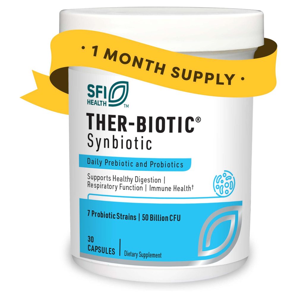 Ther-Biotic Synbiotic 50 Billion CFU, 7 Strains x30 Capsules - SFI Health - SFI Health