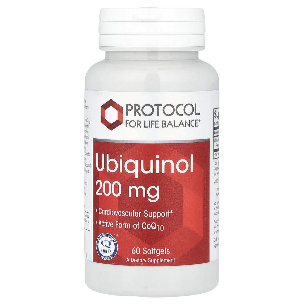 Ubiquinol 200mg x60 Softgels - Protocol For Life Balance - Protocol For Life Balance