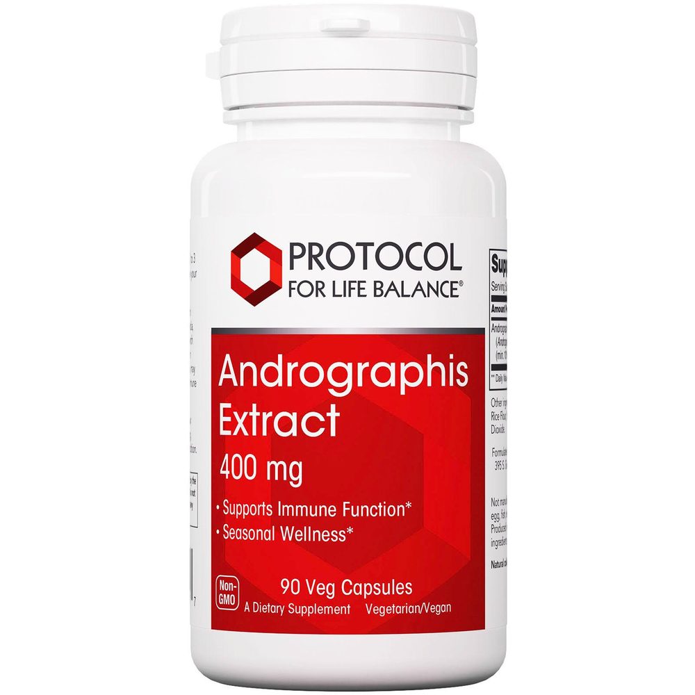 Andrographis Extract 400mg x90 Capsules - Protocol For Life Balance - Protocol For Life Balance