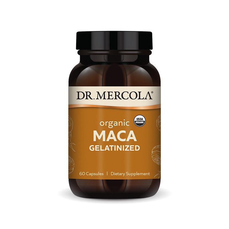 Organic Gelatinized Maca 500mg x60 Capsules - Dr. Mercola - Dr. Mercola