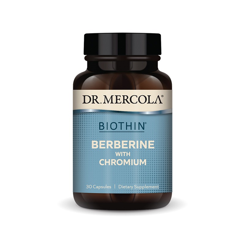 Berberine with Chromium x30 Capsules - Dr. Mercola - Dr. Mercola