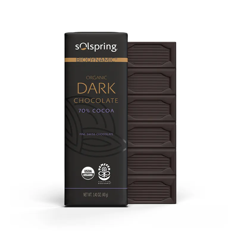Solspring Organic Dark Chocolate Bar - Dr. Mercola - Dr. Mercola