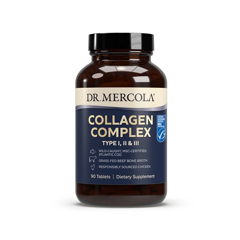 Collagen Complex Type I, II, III x90 Tablets - Dr. Mercola - Dr. Mercola